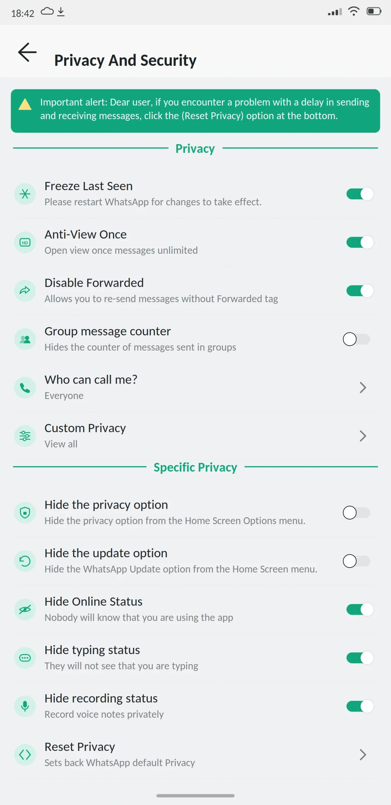 MB WhatsApp Privacy and Security