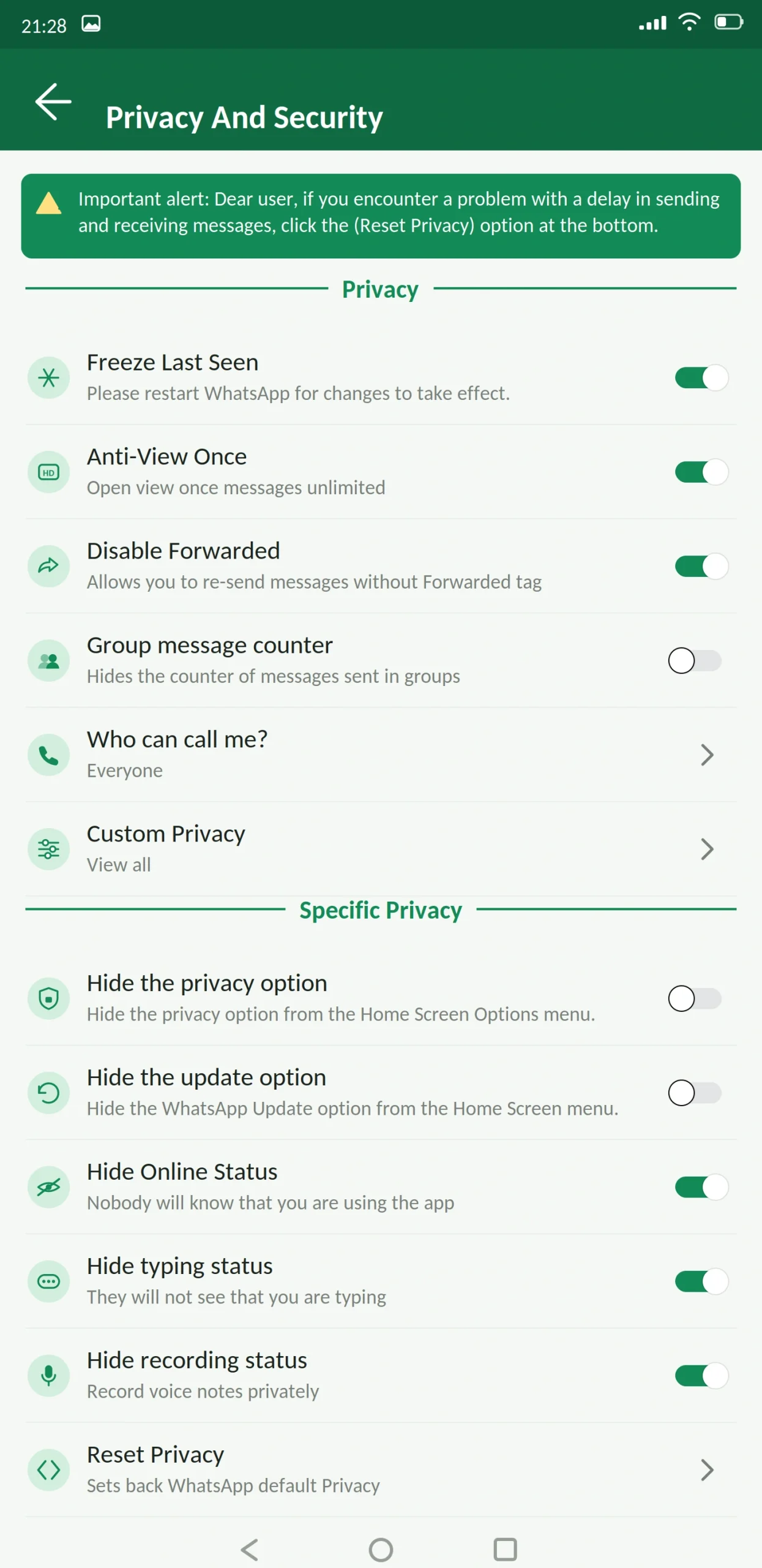WhatsApp Plus Privacy and Security