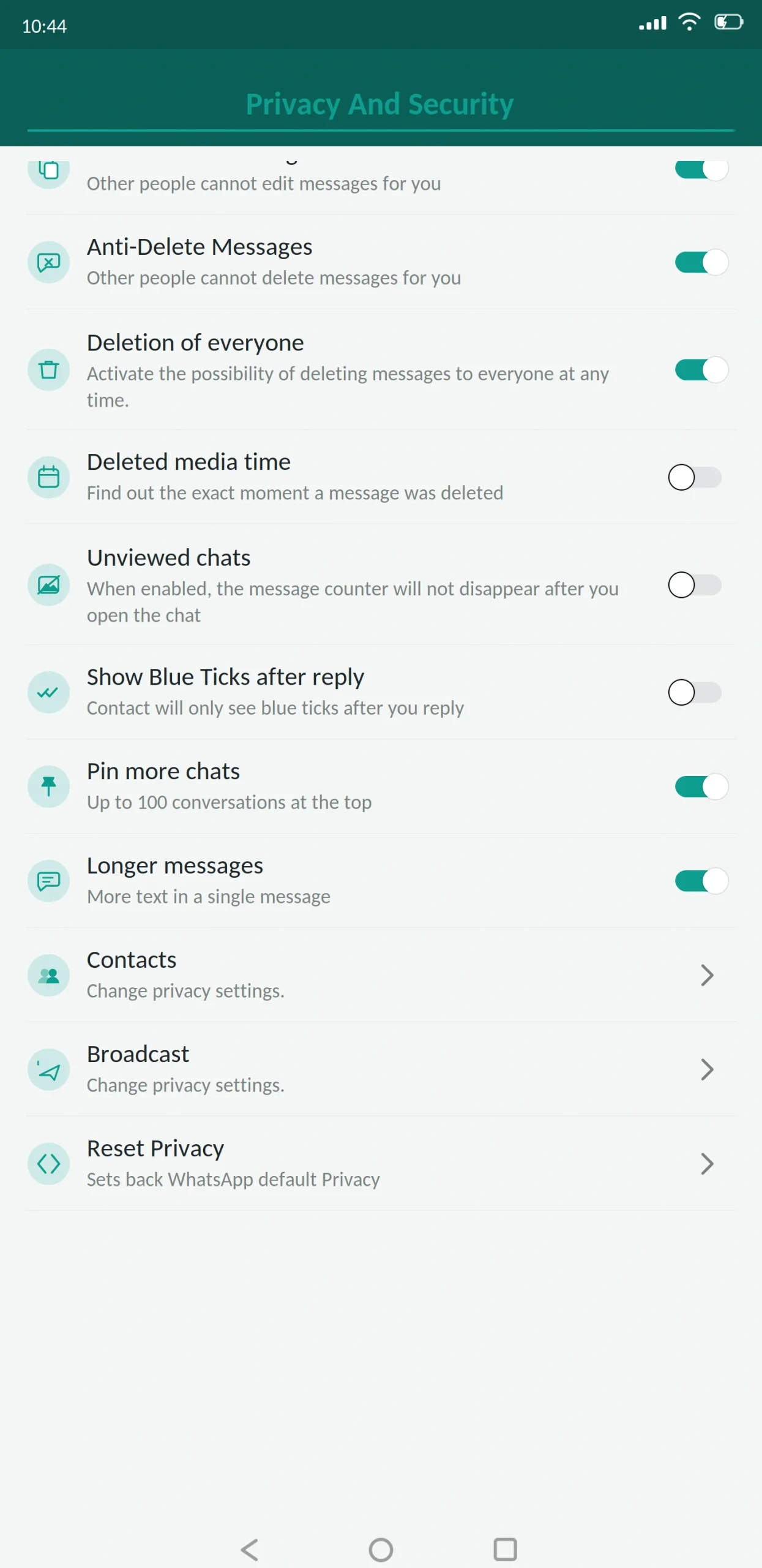 OG WhatsApp Chats and Anti Delete