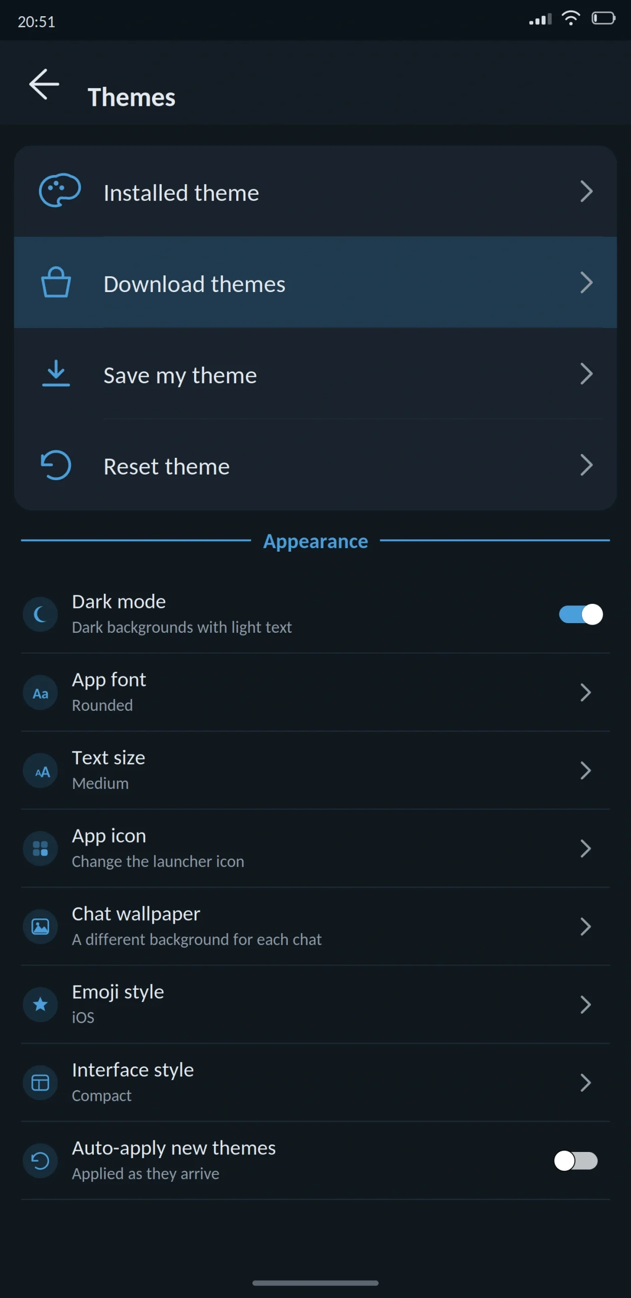 Blue WhatsApp Themes