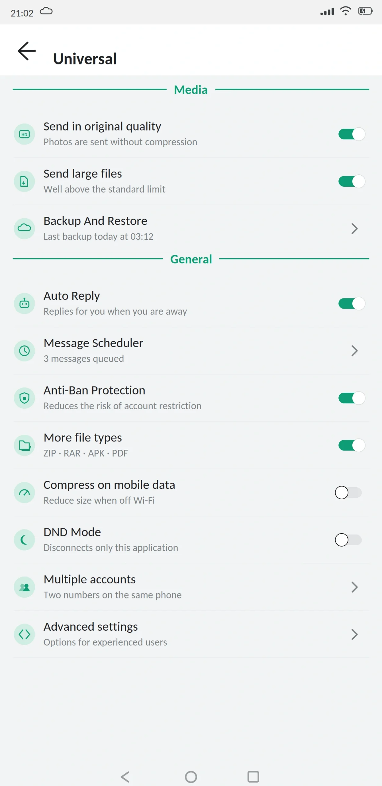 OG WhatsApp Universal and Backup
