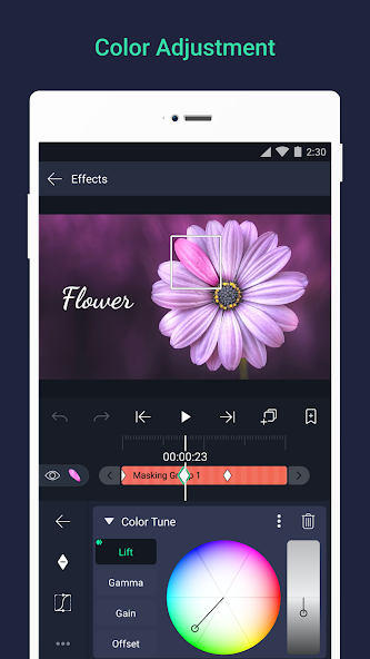 Alight motion Mod APK Color Adjustment