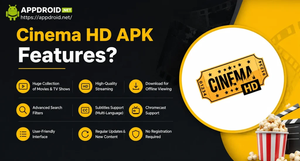 Cinema HD APK Features