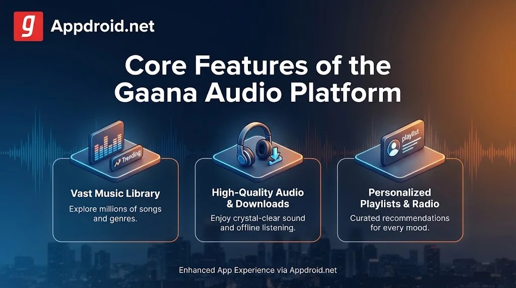 Core Features of the Gaana Audio Platform