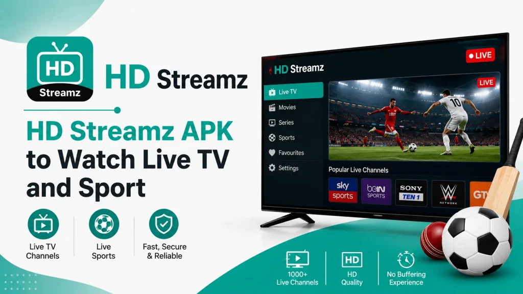 D Streamz APK to Watch Live TV and Sport