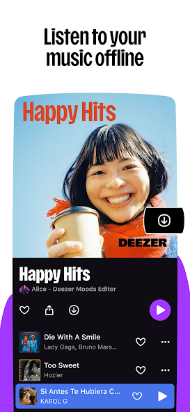 Deezer apk screenshots