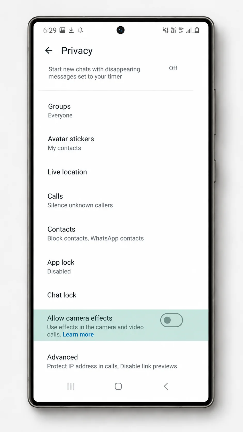 GB WhatsApp Privacy Features