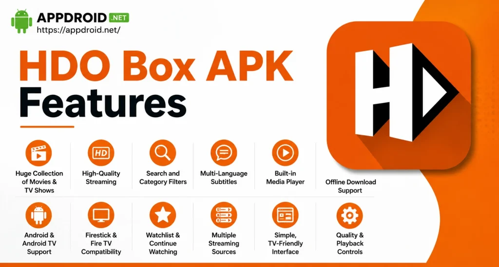 HDO Box APK Features