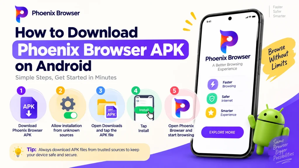 How to Download Phoenix Browser APK on Android