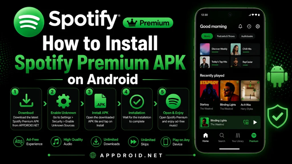 How to Install Spotify Premium APK on Android