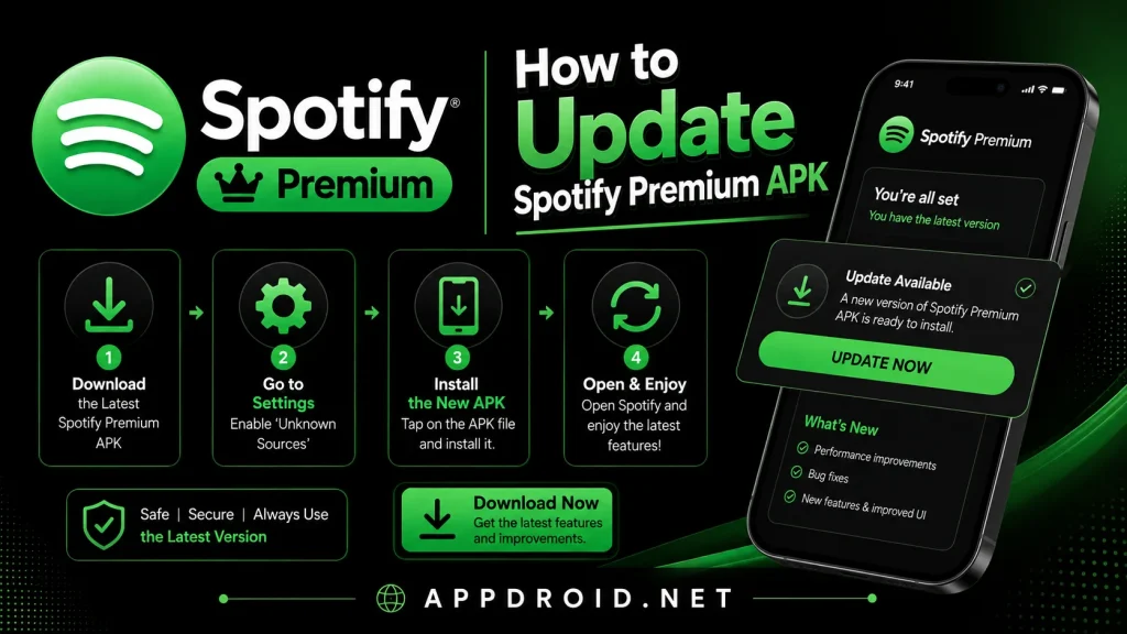 How to Update Spotify Premium APK