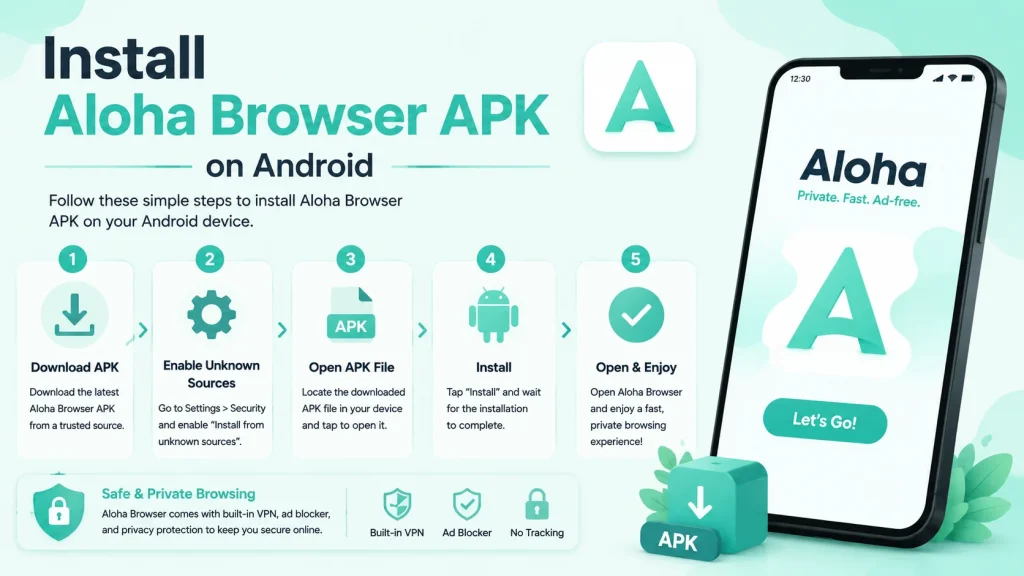 Install Aloha Browser APK