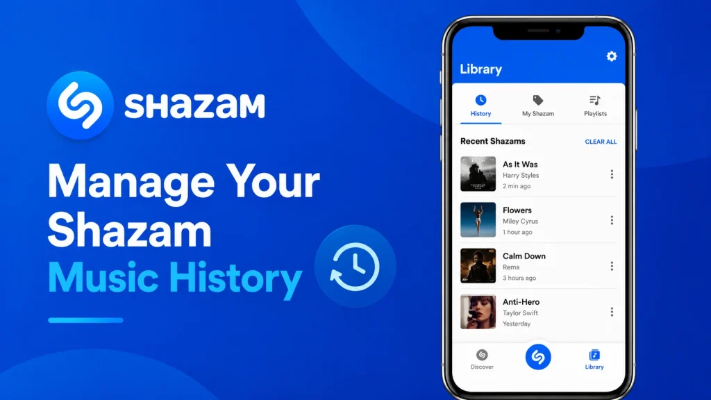Manage Your Shazam Music History