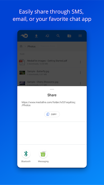 MediaFire APK SMS Share
