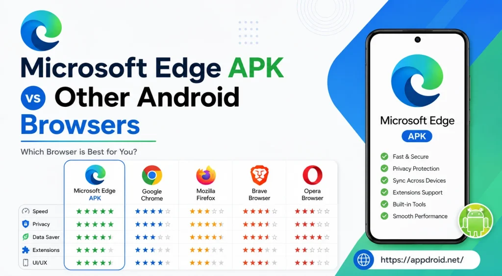 Microsoft Edge APK vs Other Android Browsers 