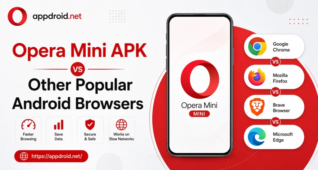 Opera Mini APK vs Other Popular Android Browsers 