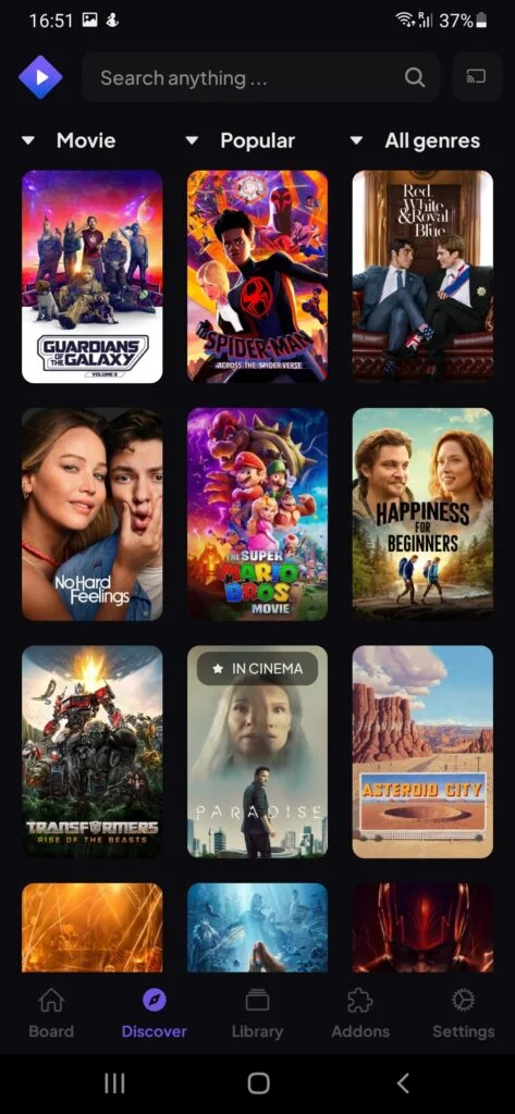 Stremio APK Screenshot 2