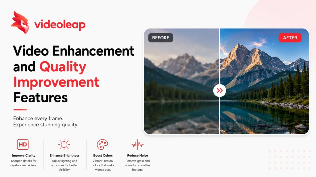 Video Enhancement and Quality Improvement Features