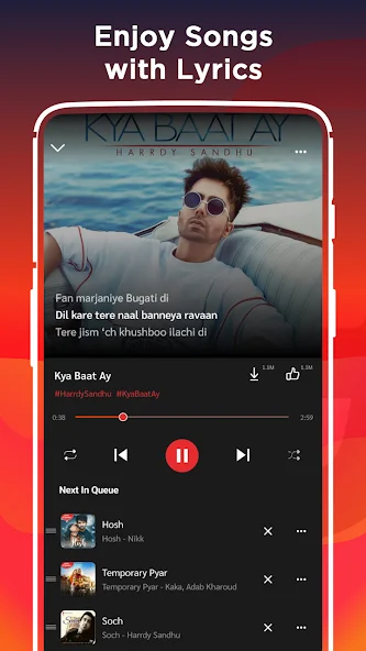gaana apk screen shots