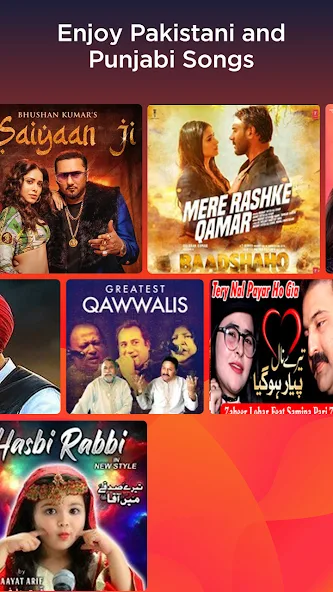 gaana apk screen shots