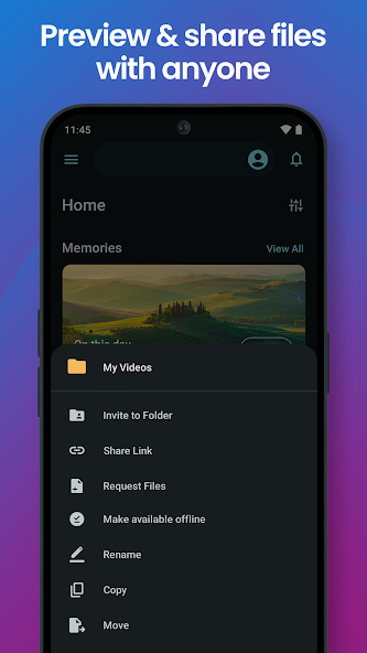 pCloud Preview and Share Files