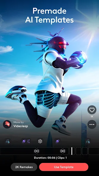videoleap AI templates